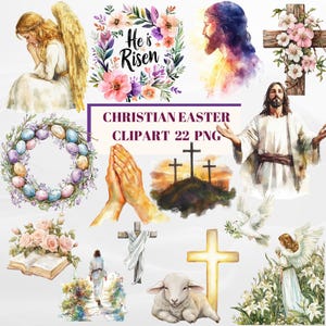 Clipart di Pasqua acquerello digitale, carina Pasqua, stampabile, divertente, pacchetto di sublimazione per biglietti, tazze, magliette e artigianato