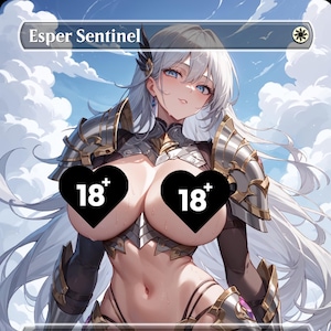 Tarjeta proxy personalizada de Waifu de Esper Sentinel - Contenido para adultos