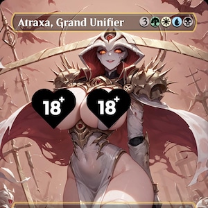Atraxa, carte de procuration Grand Unifier MTG Anime personnalisée Waifu - contenu pour adultes