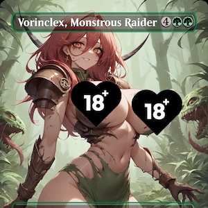 Vorinclex, Tarjeta proxy personalizada de Waifu de Asaltante Monstruoso - Contenido para adultos