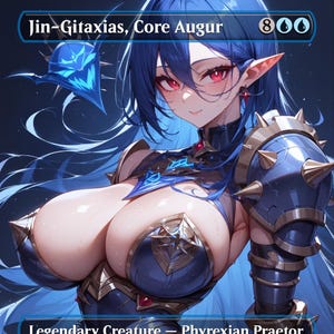 Jin-Gitaxias, Tarjeta proxy personalizada de Waifu de Core Augur - Contenido para adultos