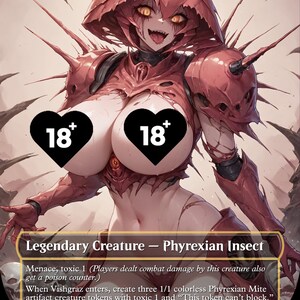 Vishgraz, la tarjeta proxy de Waifu personalizada de Doomhive MTG (contenido para adultos)