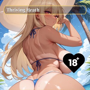 Tarjeta proxy personalizada de waifu de Thriving Heath - Contenido para adultos