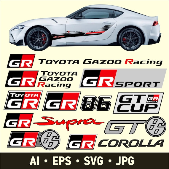 TOYOTA GAZOO RACING サイン入り旗 Japan Official Super GT JGTC Toyota Gazoo Racing Support