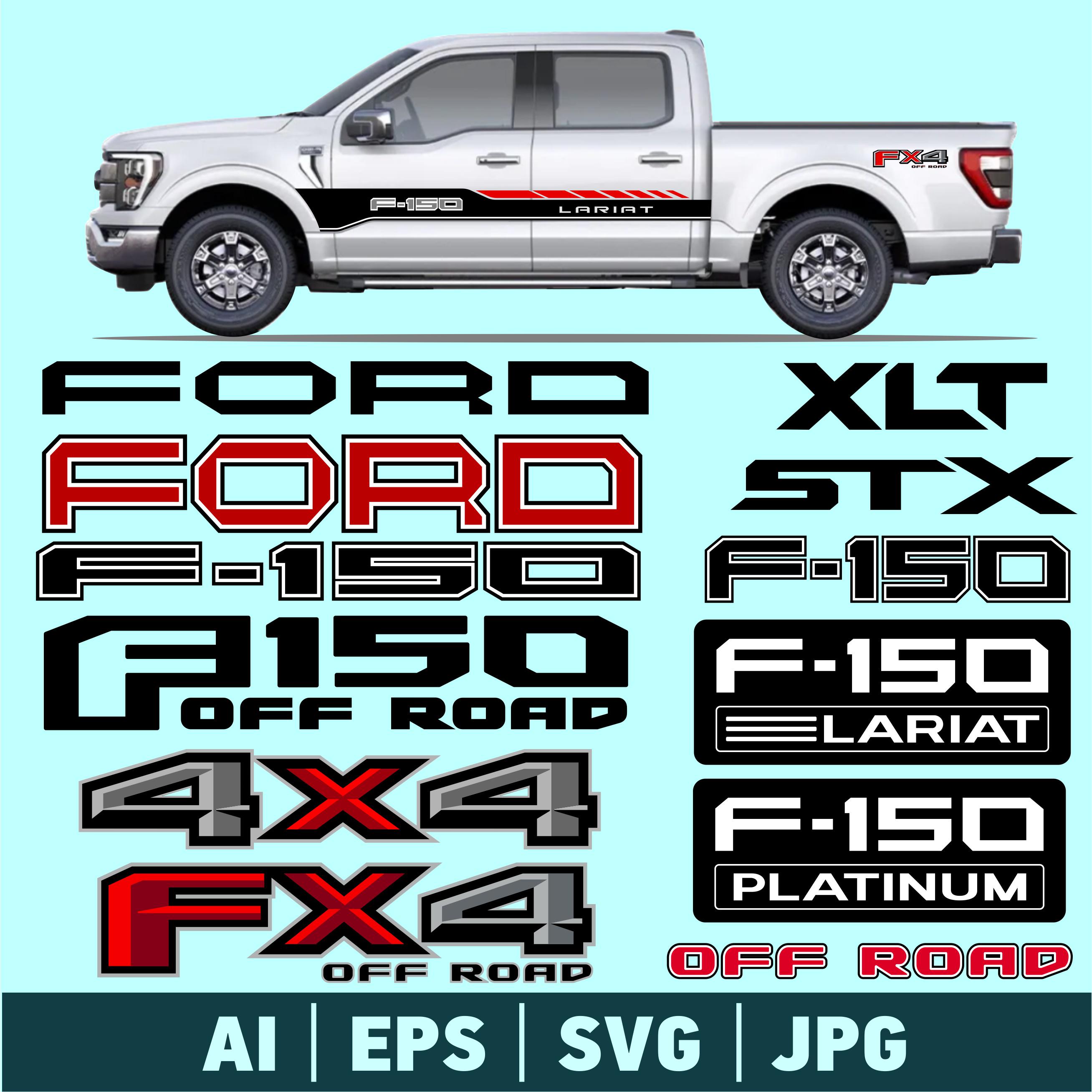 Pink F150 Sticker Ford F150 4x4 Stickers