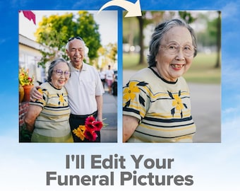 Memorial Photo Editing & Background Change – Funeral Portrait, Obituary Photo, Portrait Retouching, Funeral Services Photo Editing