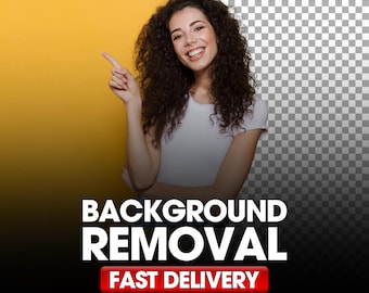 Photo Background Removal | Transparent PNG, White Background (Digital Service Only