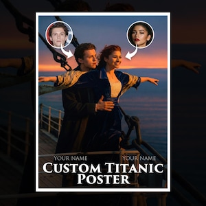 Custom Titanic Movie Poster | Personalized Face Swap Art (Digital Download)