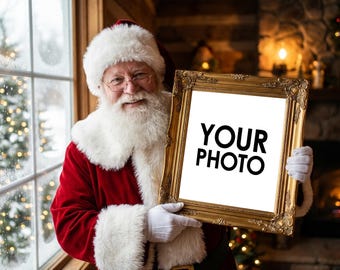 Custom Santa Photo Edit – Personalized Christmas Digital Image (Digital Download)