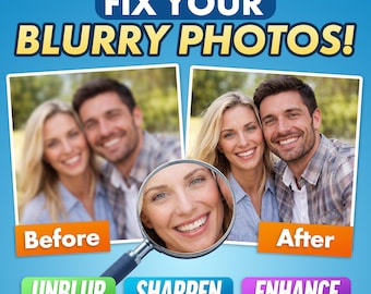 Fix Blurry Photo | Unblur Picture | Sharpen Image | Photo Enhancement Service