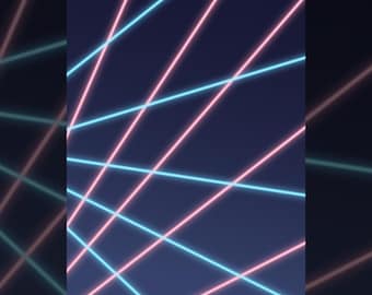 Retro Neon Laser Background PNG | 80s Synthwave Digital Backdrop (Digital Download)