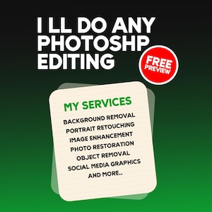 Photo Editing & Photoshop Services – Professional Retouching, Restoration, Manipulation, Background Removal