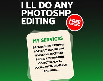 Photo Editing & Photoshop Services – Professional Retouching, Restoration, Manipulation, Background Removal