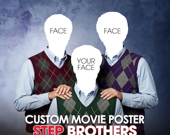 Custom 'Step Brothers' Parody Poster | Funny Trio Portrait (Digital Download)