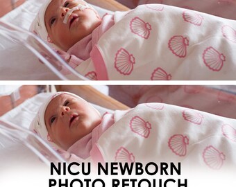 NICU Newborn Photo Retouch | Remove Wires And Equipment | Infant Loss & Stillborn Photo Editing