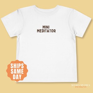 Mini Meditator Toddler Shirt, Meditation Baby Shirt, Yoga Baby Gift, Mindful Toddler Clothes, Yogi Mom Baby Shower Outfit, Yoga Baby Onesie®