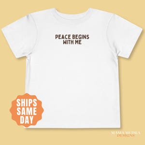 Peace Yoga Toddler Shirt, Meditation Baby Shirt, Yoga Baby Gift, Mindful Toddler Clothes, Yogi Mom Baby Shower Outfit, Yoga Baby Onesie®