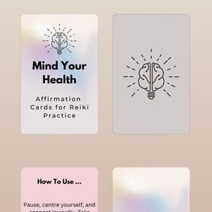 Práctica de Reiki: Afirmaciones para la salud mental y el bienestar