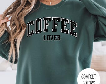 コーヒー愛好家スウェットシャツ、コーヒースウェットシャツ、コーヒー愛好家へのギフト、コーヒーバイブススウェットシャツ、コーヒースウェットシャツレディース、快適な色、ギフト