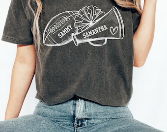 Custom Football Cheer Mom Shirt Family Gameday Mom of Both Shirt Football Cheer Gift for Mom Cheer and Football High School Football Shirt