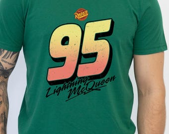 Retro Lightning McQueen Shirt: Vintage Cars Movie Tee