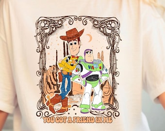 You've Got A Friend In Me Toy Story Shirt,Vintage Buzz Lightyear woody shirt,Disney Toy Story Shirt,Toy Story Friends Shirt,Woody Buzz World