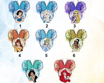 Disney Princess Shirt, Custom Princess Shirt,Disney Birthday Shirt,Gift for Princess Kids Shirt,Gift Disney Girl Tee, Gift for Kids-8 design