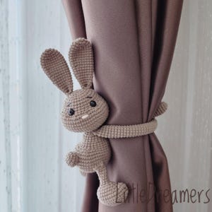 Bunny curtain tie back Mom to be gift Woodland nursery decor Baby shower gift Pregnancy gift