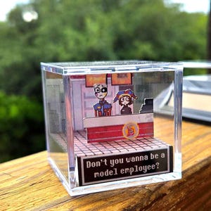 The Amazing Digital Circus Mini 3D Diorama Cube (TADC/Pomni/Gangle) 2x2x2 Inch [TADC]