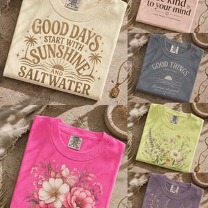 1000 + Comfort Colors 1717 Mockup Bundle, Realistic Lifestyle T-Shirt Mockups (PNG) image 4