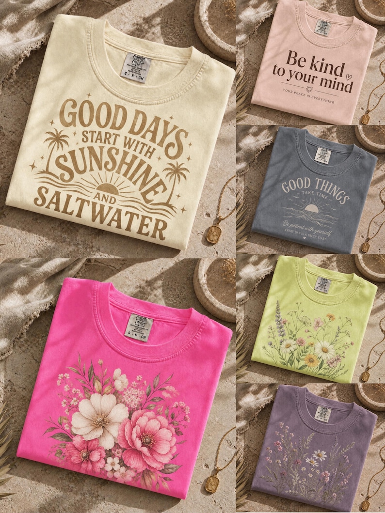 1000 + Comfort Colors 1717 Mockup Bundle, Realistic Lifestyle T-Shirt Mockups (PNG) image 4