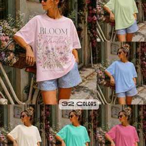 1000 + Comfort Colors 1717 Mockup Bundle, Realistic Lifestyle T-Shirt Mockups (PNG) image 18