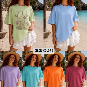 1000 + Comfort Colors 1717 Mockup Bundle, Realistic Lifestyle T-Shirt Mockups (PNG) image 15