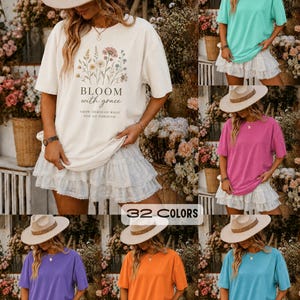 1000 + Comfort Colors 1717 Mockup Bundle, Realistic Lifestyle T-Shirt Mockups (PNG) image 13