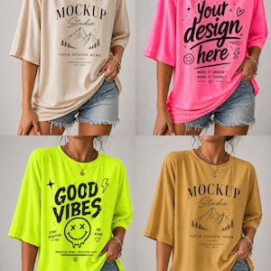 1000 + Comfort Colors 1717 Mockup Bundle, Realistic Lifestyle T-Shirt Mockups (PNG) image 11