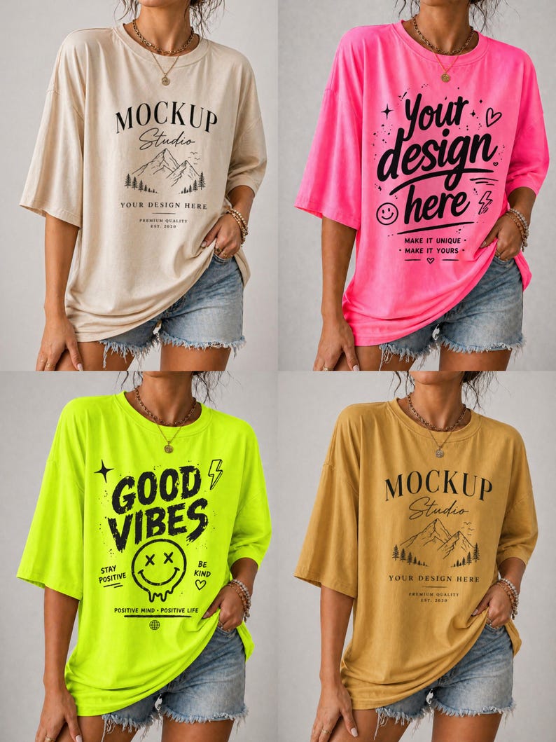 1000 + Comfort Colors 1717 Mockup Bundle, Realistic Lifestyle T-Shirt Mockups (PNG) image 11