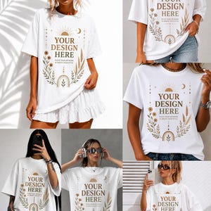1000 + Comfort Colors 1717 Mockup Bundle, Realistic Lifestyle T-Shirt Mockups (PNG) image 12