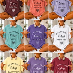 1000 + Comfort Colors 1717 Mockup Bundle, Realistic Lifestyle T-Shirt Mockups (PNG) image 14