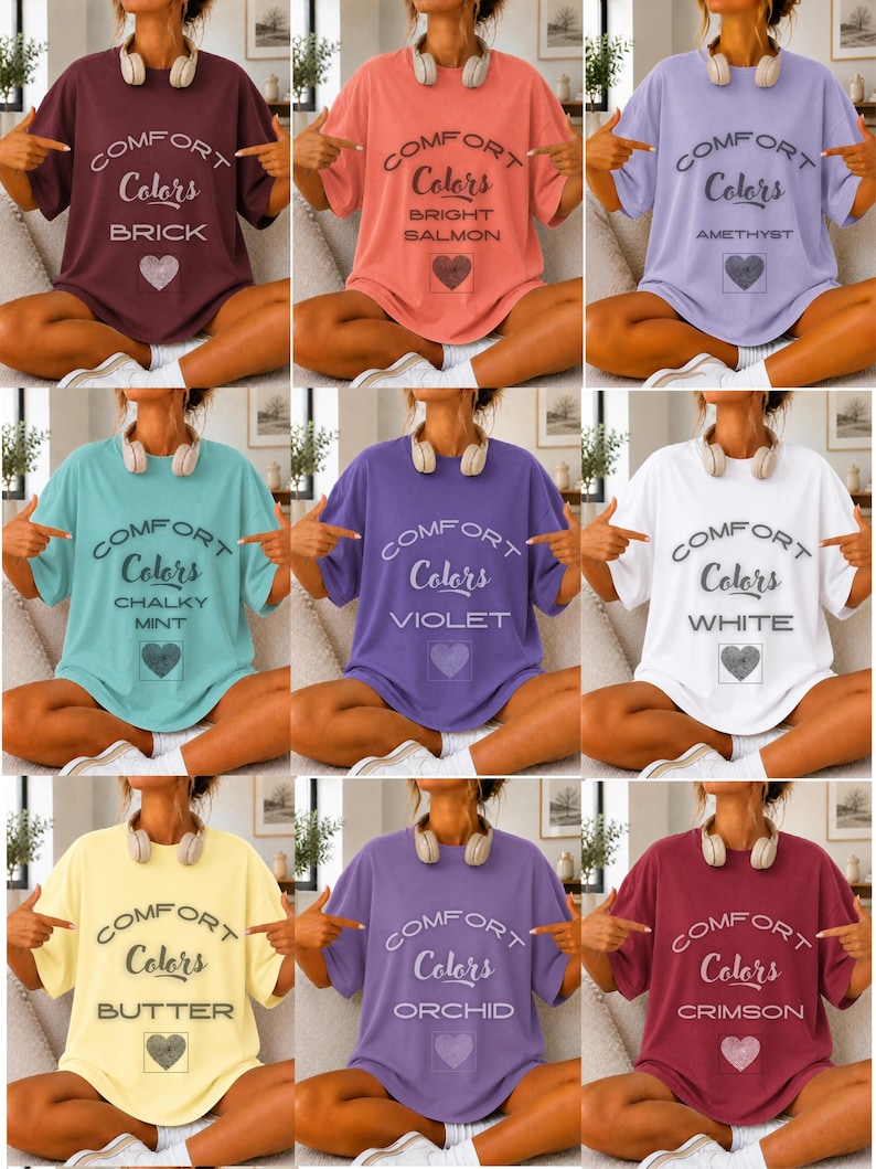 1000 + Comfort Colors 1717 Mockup Bundle, Realistic Lifestyle T-Shirt Mockups (PNG) image 14