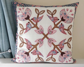 Isobelle appliqué cushion cover sewing pattern