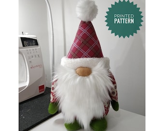 Printed Pattern Mr Gnome Doorstop Sewing Instructions. Full size templates included. As launched on Sewing Street TV