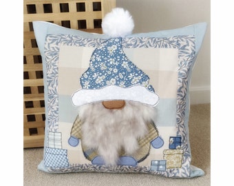 PDF Sewing Pattern Mr Gnome applique cushion cover printable templates 16 inch project soft furnishings