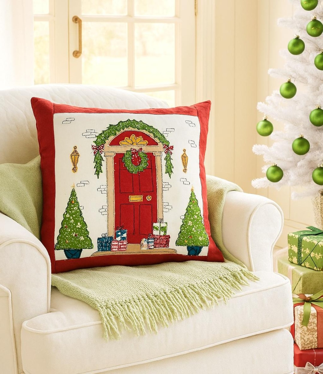 PDF Sewing Pattern Christmas Cushion Coverapplique Cushion Cover