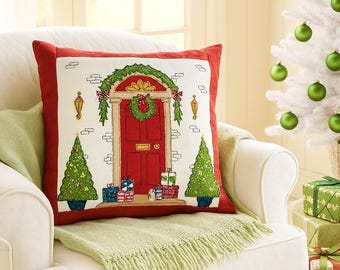Christmas Applique Cushion Cover Sewing Pattern (PDF Pattern)
