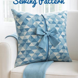 Bow Cushion Cover Sewing Pattern, Beginner-Friendly (PDF Pattern)