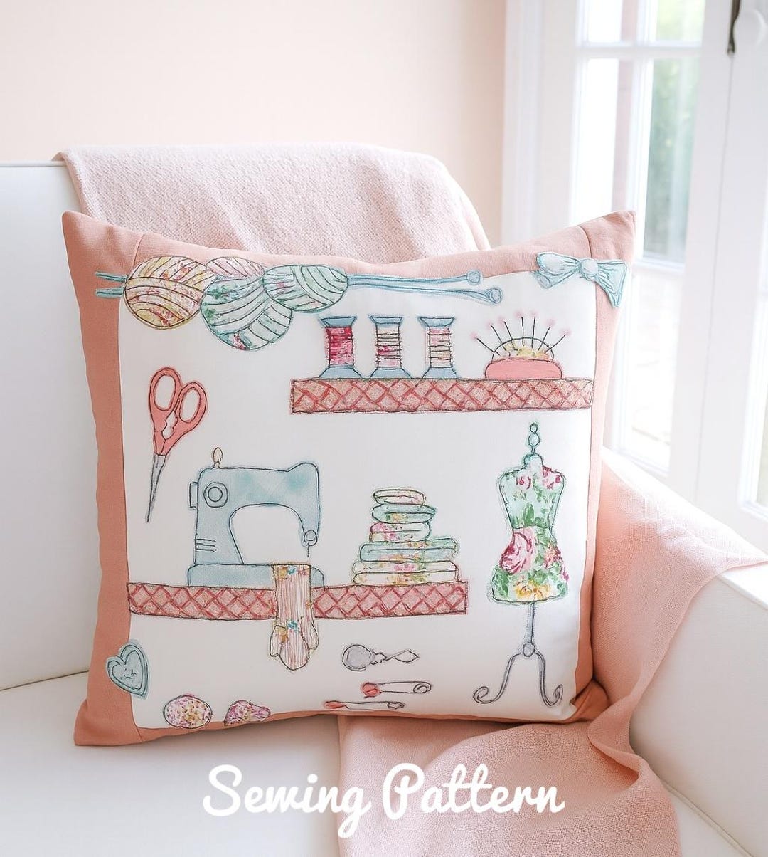 Patron de couture PDF The Sewing Room Appliqués de housse de