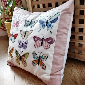 Digital Sewing Pattern PDF Butterflies Applique Cushion Cover Sew Make ...