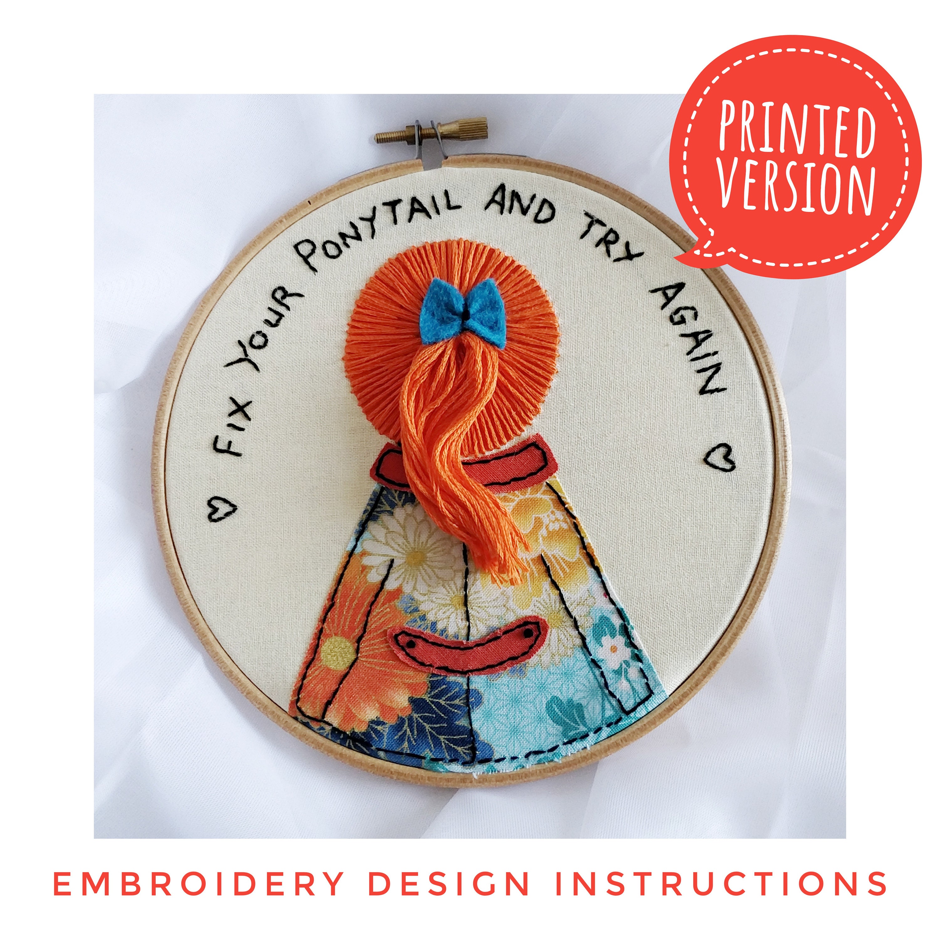 Floral Embroidery Kit for Beginners, DIY Kits for Adults, Floral