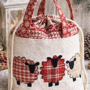 PDF Spring Sheep drawstring bag sewing instructions  digital