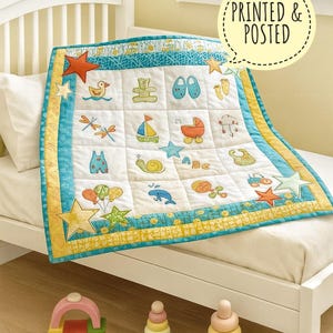 Baby Boo Mini Quilt and cushion printed Instructions Sewing Pattern Tutorial Templates applique handmade